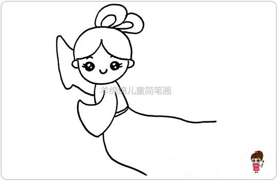 中秋節(jié)嫦娥奔月簡筆畫簡單又漂亮