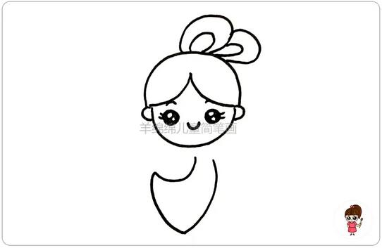 中秋節(jié)嫦娥奔月簡筆畫簡單又漂亮