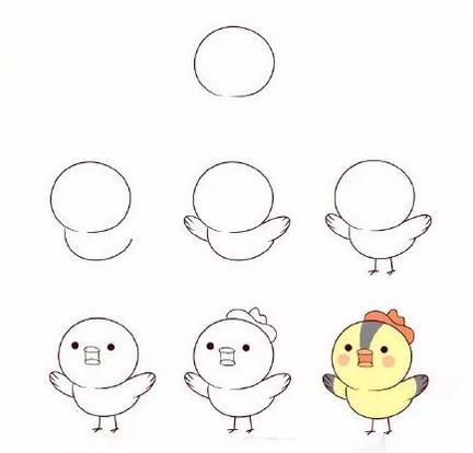 各種各樣可愛的小鳥簡筆畫圖片
