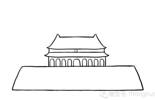 北京天安門簡筆畫怎么畫教程圖片