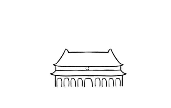 北京天安門簡筆畫怎么畫教程圖片