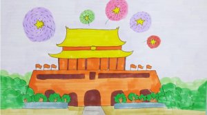北京天安門兒童畫圖片作品欣賞（40p）