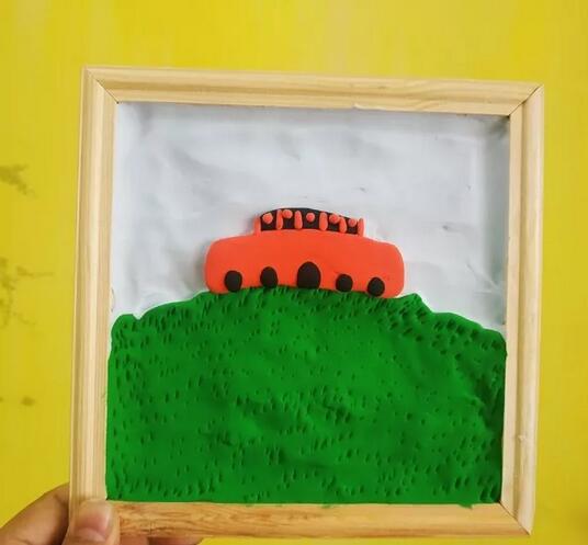 幼兒粘土作品：天安門(mén)粘土畫(huà)教程