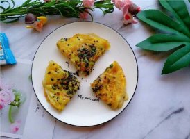 寶寶吃蔥花雞蛋餅制作方法，這樣做酥脆可口