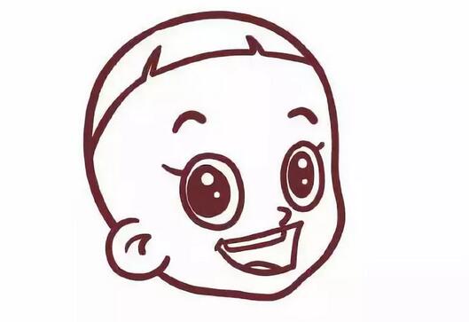 卡通人物大頭兒子簡筆畫怎么畫