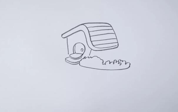 粉色的小房子簡筆畫教程圖片