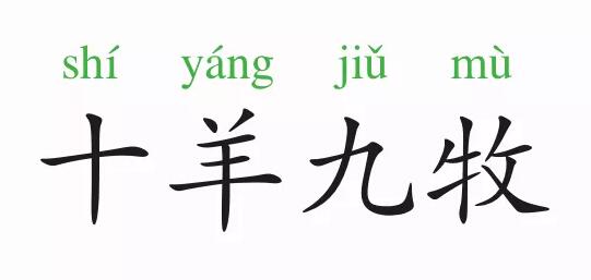 成語故事：十羊九牧
