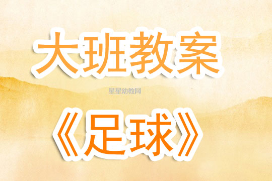 幼兒園大班教案《足球》含反思