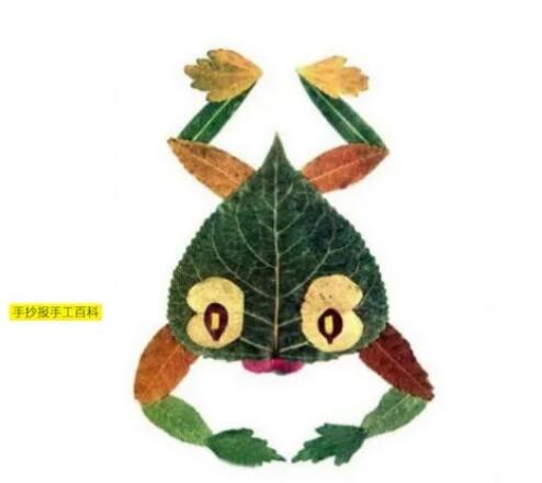用樹葉做的手工貼畫圖片大全