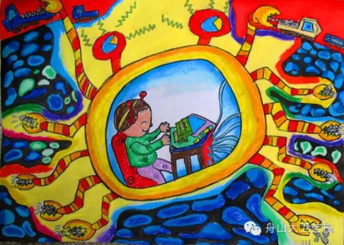 兒童科幻畫圖片作品大全欣賞