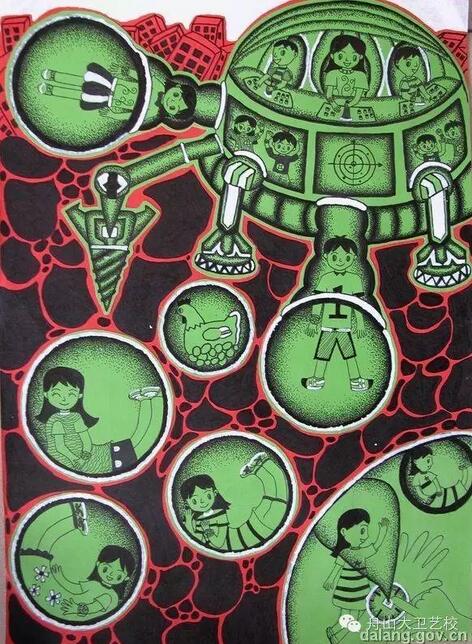 兒童科幻畫圖片作品大全欣賞