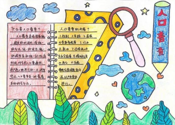 全國(guó)人口普查手抄報(bào)內(nèi)容圖片簡(jiǎn)單又漂亮