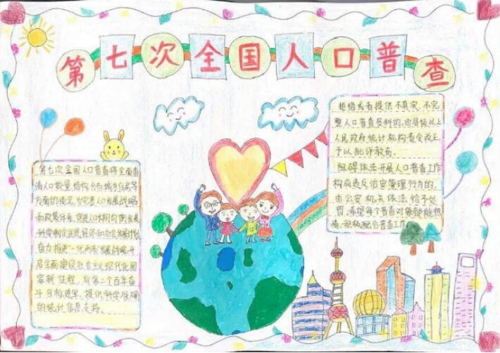 全國(guó)人口普查手抄報(bào)內(nèi)容圖片簡(jiǎn)單又漂亮