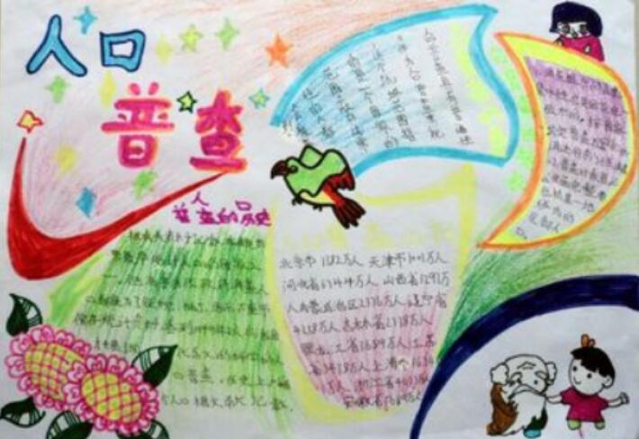全國(guó)人口普查手抄報(bào)內(nèi)容圖片簡(jiǎn)單又漂亮