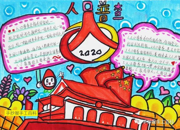 2020第七次人口普查手抄報(bào)