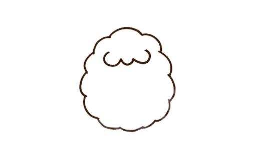 小綿羊簡(jiǎn)筆畫怎么畫教程圖片