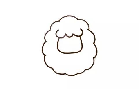 小綿羊簡(jiǎn)筆畫怎么畫教程圖片