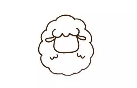小綿羊簡(jiǎn)筆畫怎么畫教程圖片