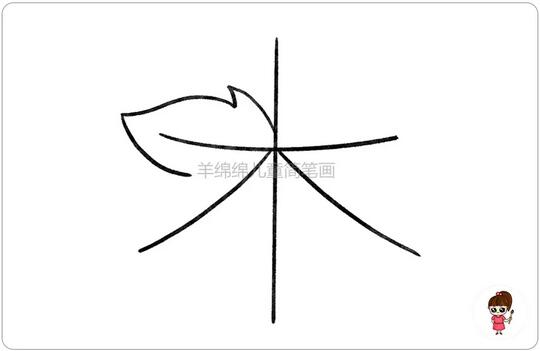 秋天的楓葉簡筆畫教程圖片