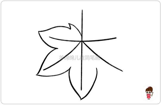秋天的楓葉簡筆畫教程圖片