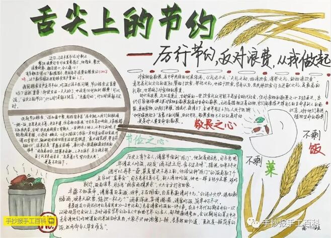 厲行節(jié)約反對(duì)浪費(fèi)手抄報(bào)圖片