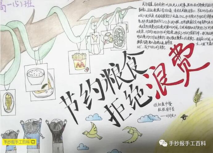 厲行節(jié)約反對(duì)浪費(fèi)手抄報(bào)圖片