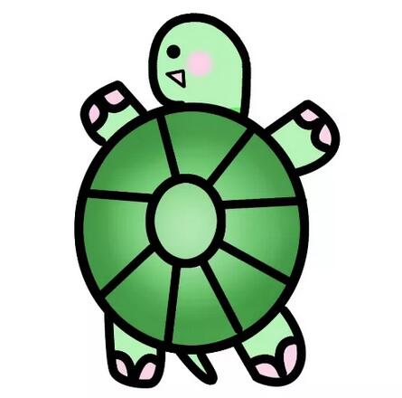 小烏龜簡筆畫教程圖片簡單