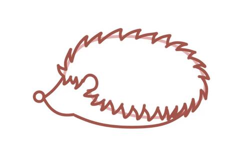 刺猬簡筆畫教程圖片簡單