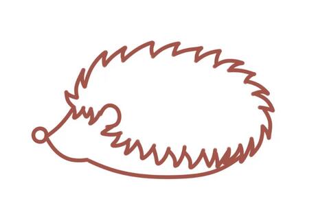 刺猬簡筆畫教程圖片簡單