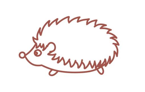 刺猬簡筆畫教程圖片簡單
