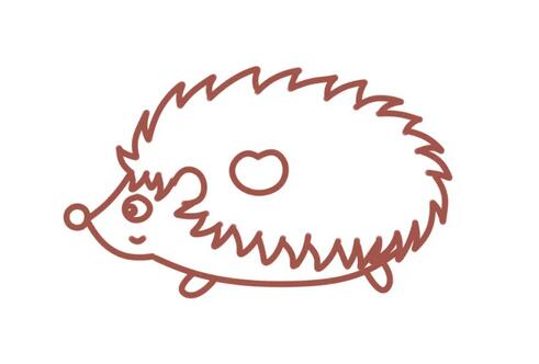 刺猬簡筆畫教程圖片簡單