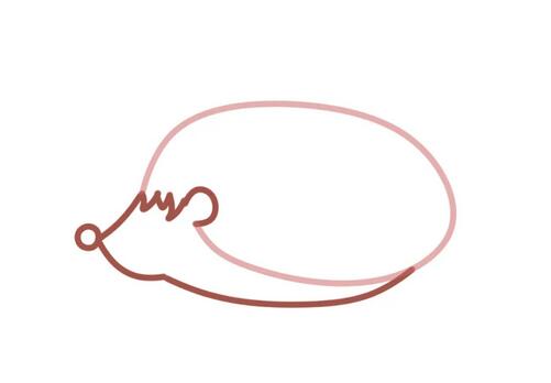 刺猬簡筆畫教程圖片簡單