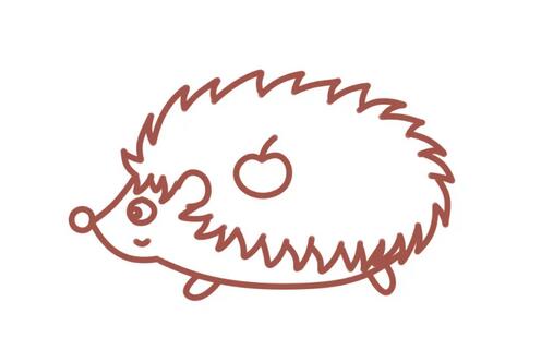 刺猬簡筆畫教程圖片簡單