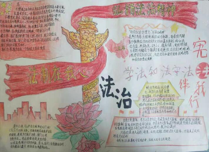 小學(xué)生遵紀(jì)守法手抄報(bào)內(nèi)容圖片