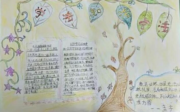 小學(xué)生遵紀(jì)守法手抄報(bào)內(nèi)容圖片
