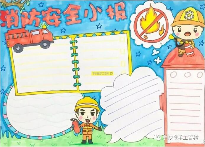 11月9日全國消防安全日手抄報圖片小學(xué)生