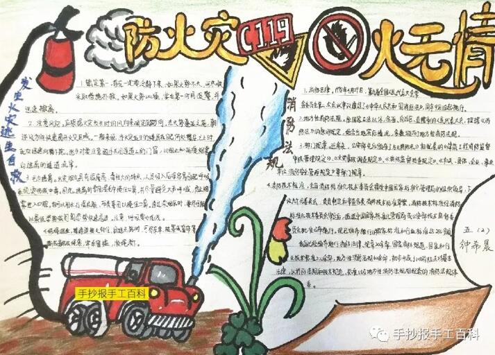 消防安全手抄報(bào)圖片