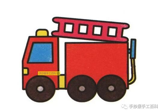 幾種消防車簡(jiǎn)筆畫(huà)畫(huà)法圖片