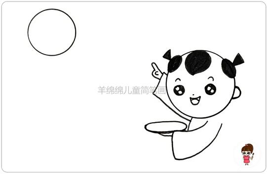 古詩配畫《古朗月行》