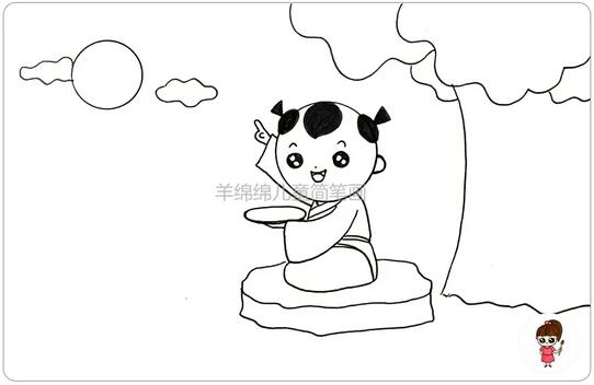 古詩配畫《古朗月行》
