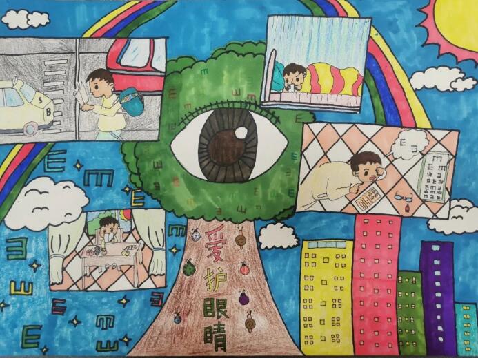 愛眼護眼繪畫作品欣賞