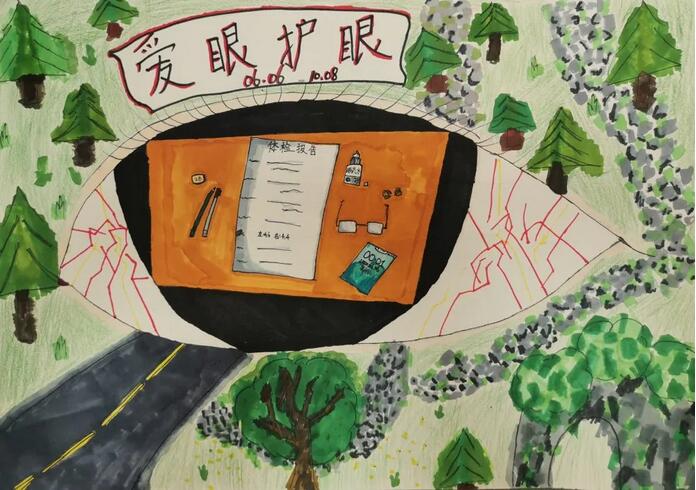 愛眼護眼繪畫作品欣賞