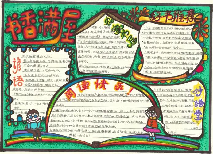 我的書(shū)屋我的夢(mèng)手抄報(bào)圖片簡(jiǎn)單又漂亮