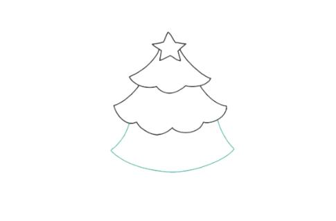 圣誕節(jié)必備圣誕樹簡筆畫教程圖片