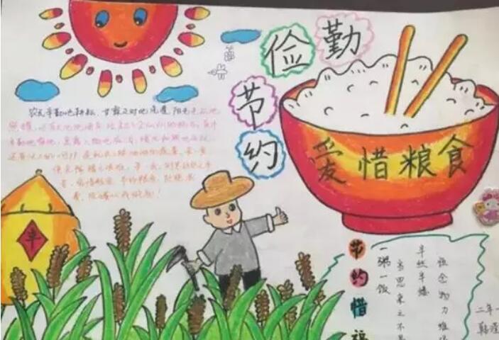 節(jié)約糧食手抄報(bào)圖片簡(jiǎn)單又漂亮