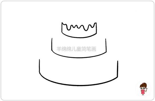 生日蛋糕簡(jiǎn)筆畫