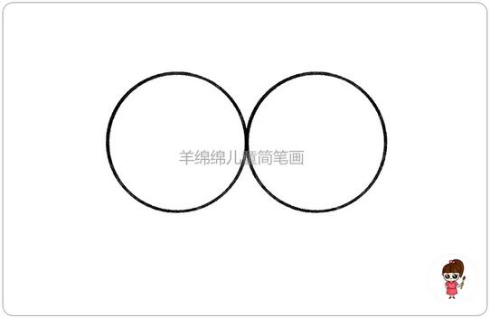 一對好朋友簡筆畫教程圖片