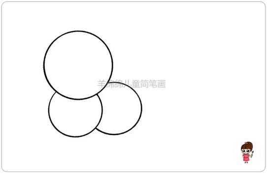 用硬幣畫(huà)毛毛蟲(chóng)簡(jiǎn)筆畫(huà)教程圖片