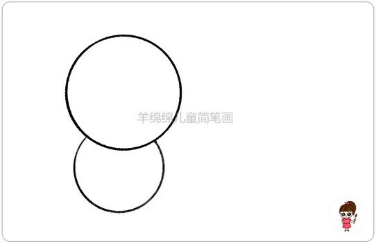 用硬幣畫(huà)毛毛蟲(chóng)簡(jiǎn)筆畫(huà)教程圖片