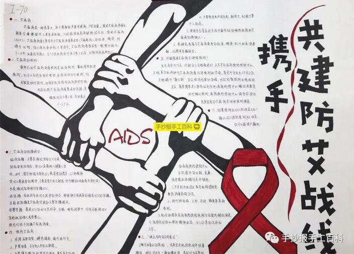 禁毒防艾手抄報圖片